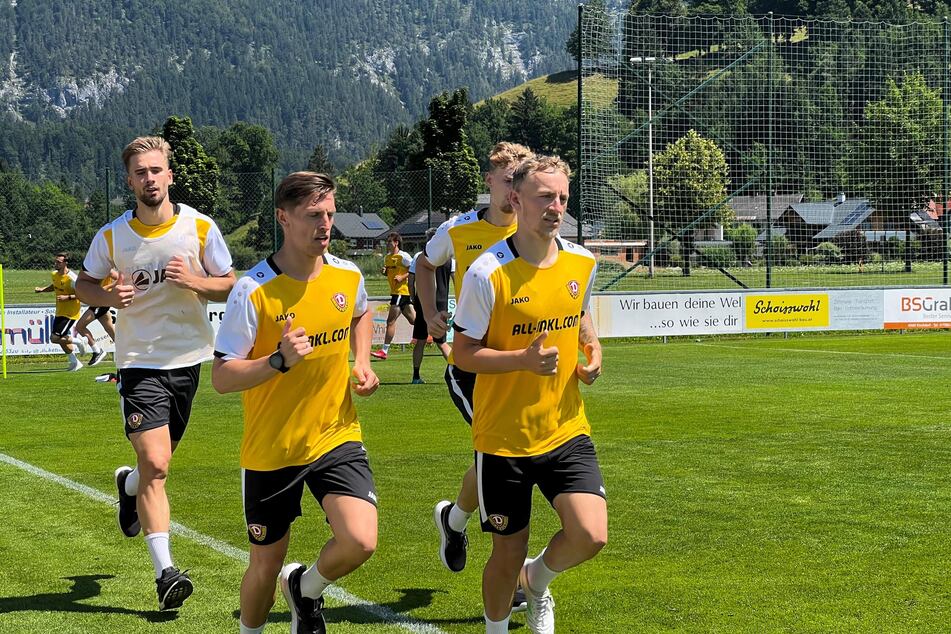 Zum Schluss gab es für die Spieler noch Steigerungsläufe um das gesamte Feld.