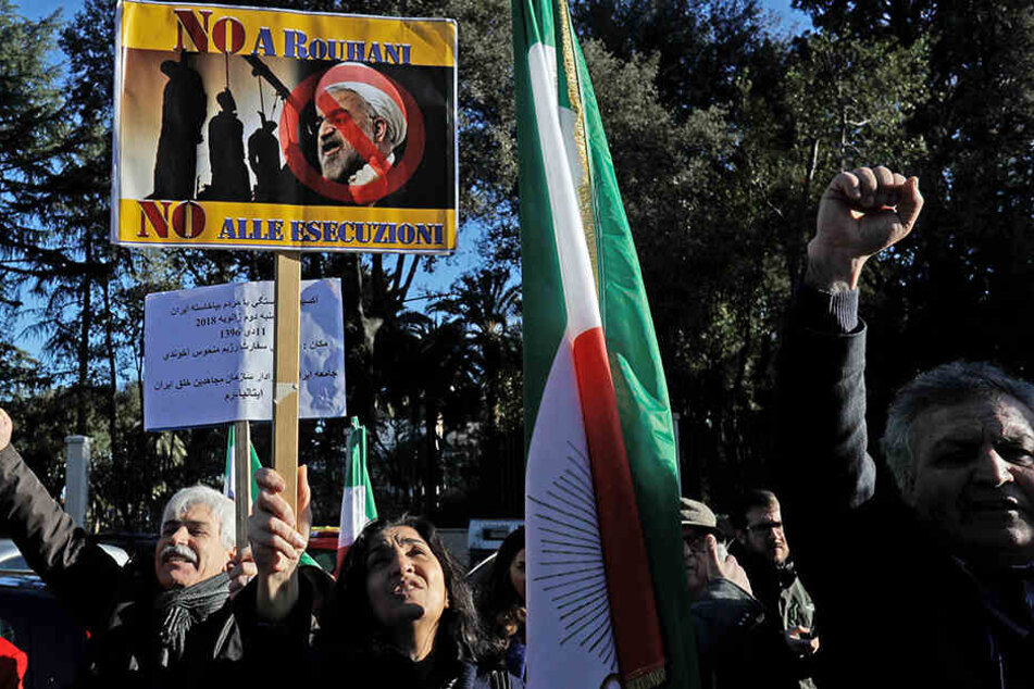 Auch in Italien gab es bereits mehrfach Proteste gegen die Hinrichtungen im Iran.