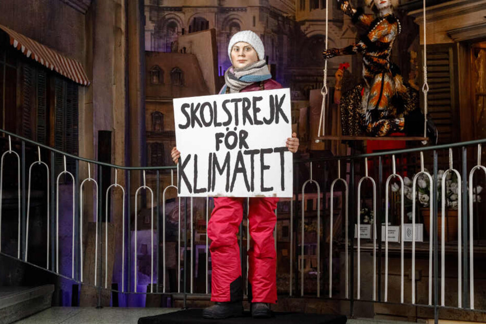 Für immer im Schulstreik für das Klima: Im Hamburger Panoptikum steht die weltweit erste Wachsfigur von Greta Thunberg.