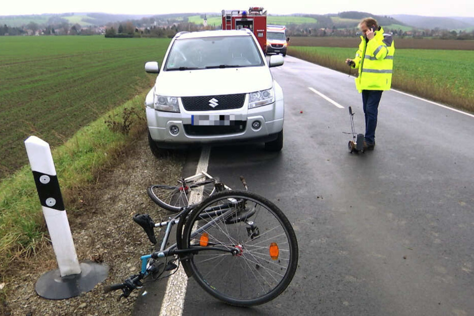 Durch die Kollision erlitt der Radfahrer tödliche Verletzungen.