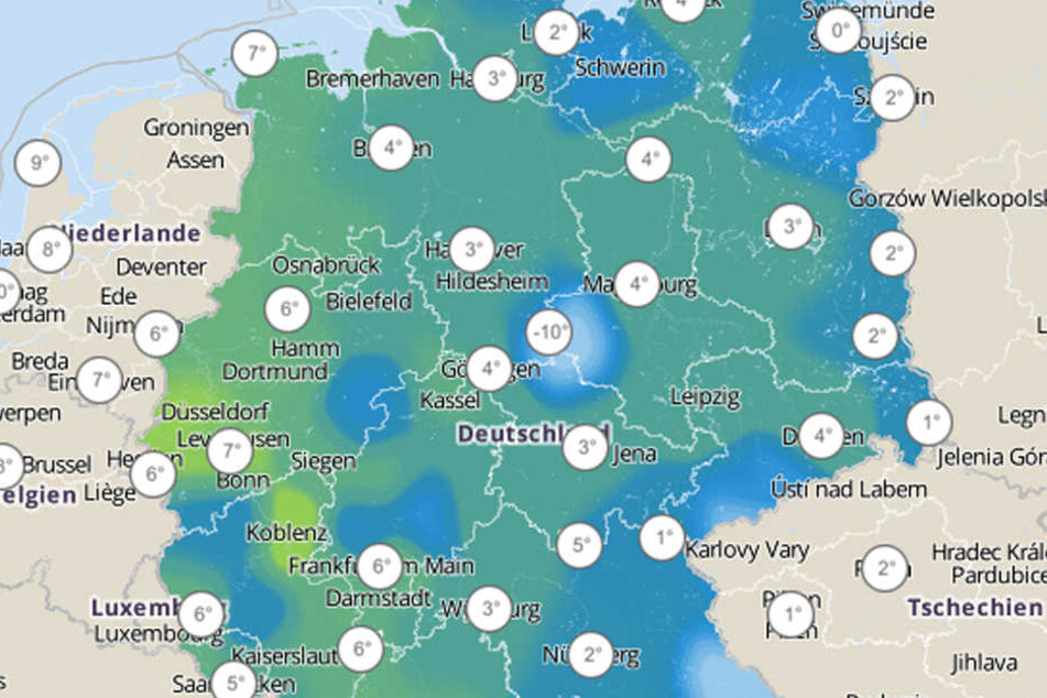 Die gefühlten Temperaturen sacken in den kommenden Tagen auf einstellige Werte ab.