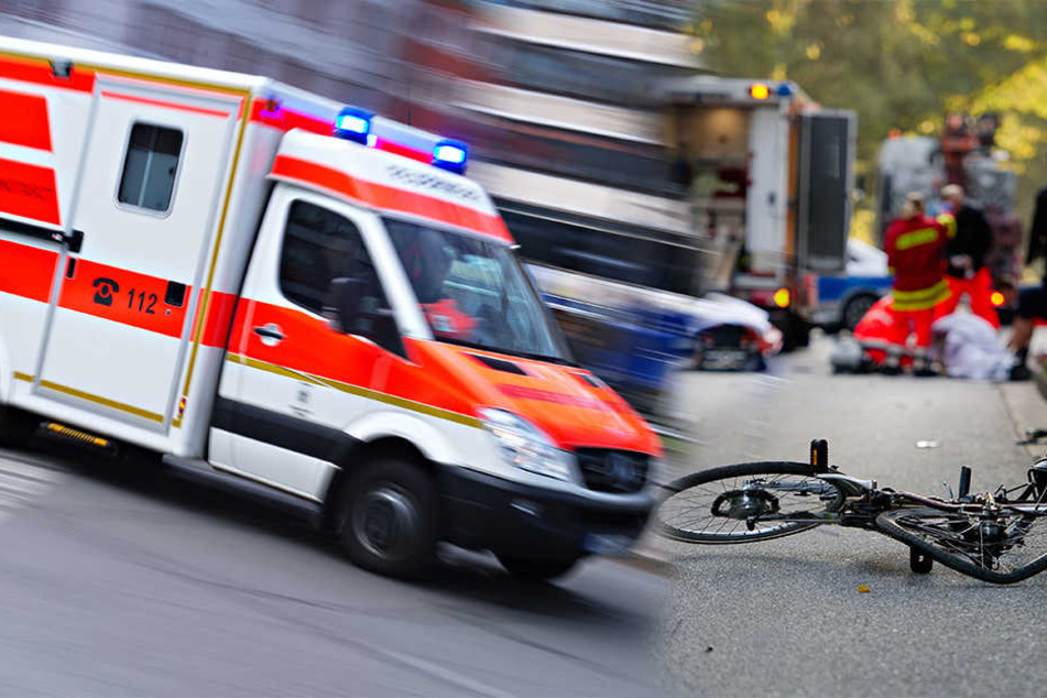 Weil ein Autofahrer den Radfahrer übersah, kam es zum Zusammenstoß (Symbolbild).
