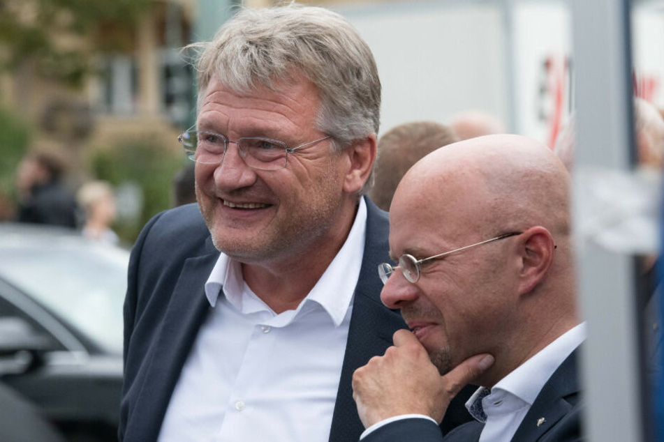 Die AfD-Politiker Jörg Meuthen (links) Andreas Kalbitz.