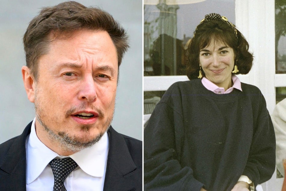 During a recent interview with the Justice Department, Ghislaine Maxwell (r.) shared details about her and Jeffrey Epstein's past connections with Elon Musk (l.)