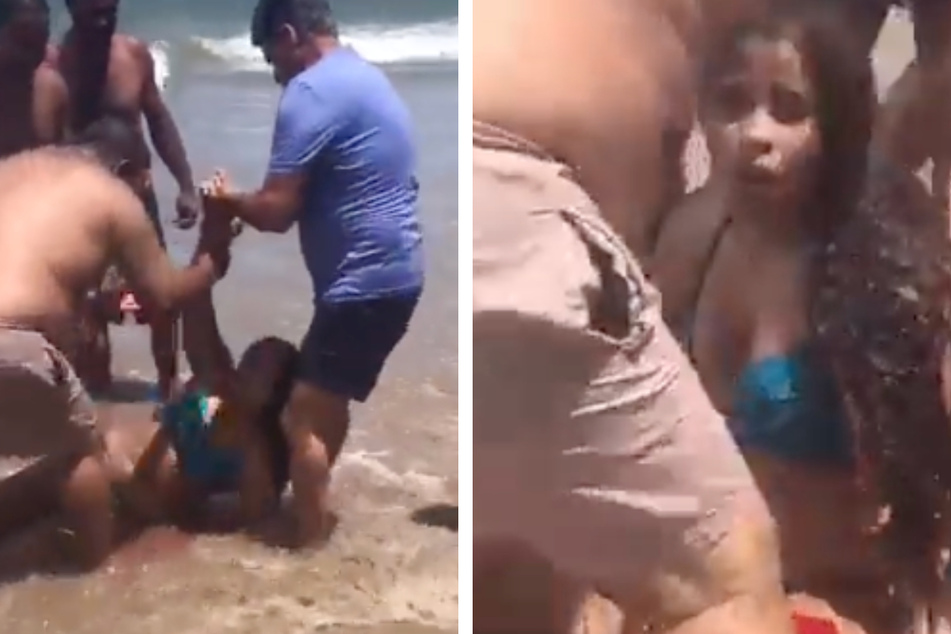 Horror-Video nach Hai-Attacke! Mädchen geht an gesperrtem Strand baden und verliert einen Arm