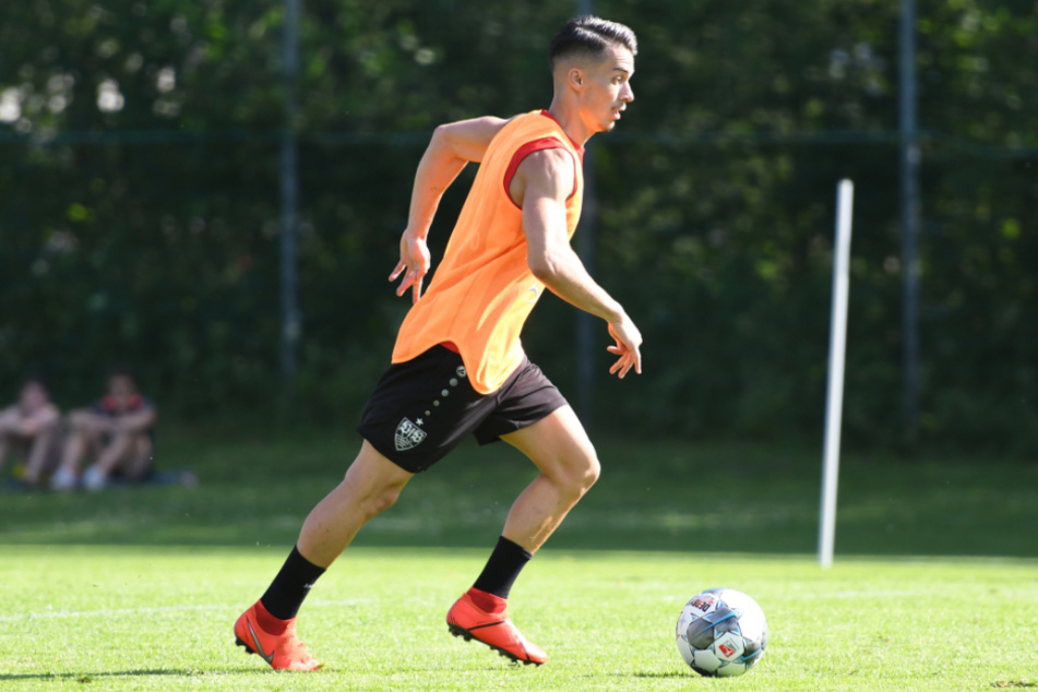 Wieder im Dress des VfB Stuttgart: Erik Thommy (25).