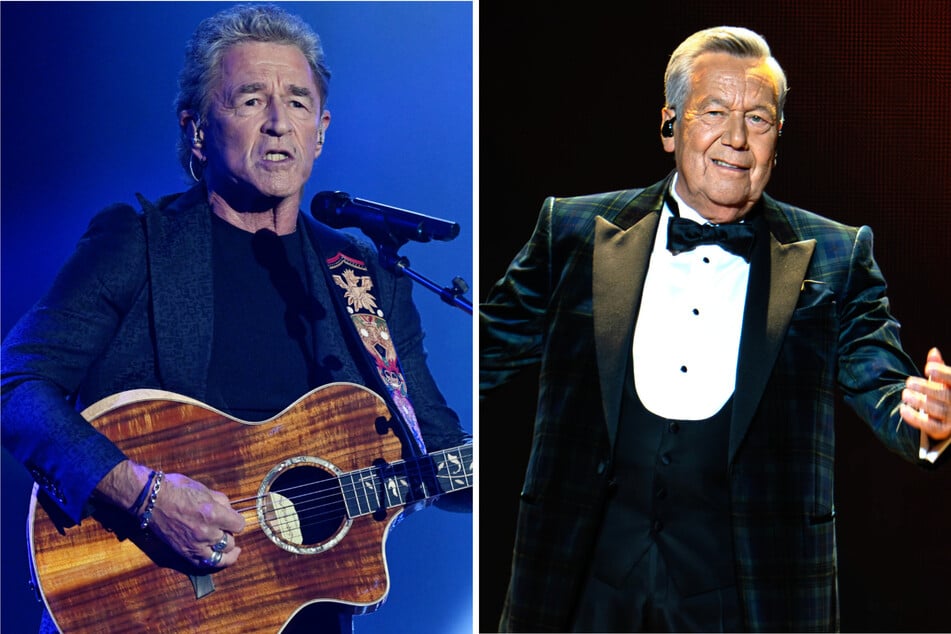 Auch die beiden Altstars Peter Maffay (76, l.) und Roland Kaiser (73) werden live auf dem Hessentag auftreten.