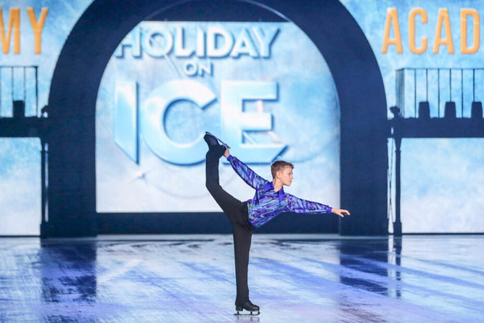 Kleiner Star in der großen Show: Lorenz Klaholz (9) aus Dresden durfte in der Show zeigen, was er in drei Jahren hartem Training gelernt hat.