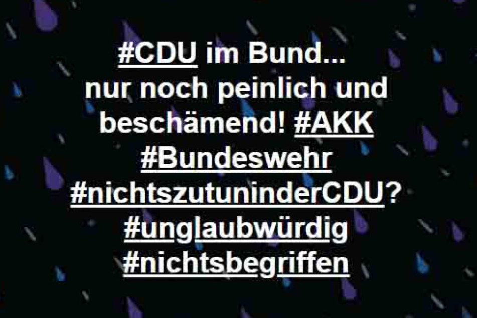 So pöbelte der Noch-Landtagsabgeordnete.