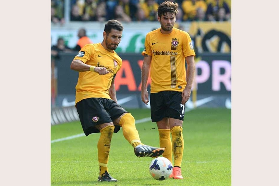 Der Oldie und der Neuling: In der Saison 2014/15 standen Cristian Fiel (l.) und Niklas Kreuzer noch gemeinsam auf dem Platz. Für "Fielo" war danach Schluss, Kreuzer mauserte sich zu einer wichtigen Stütze der Dynamos.