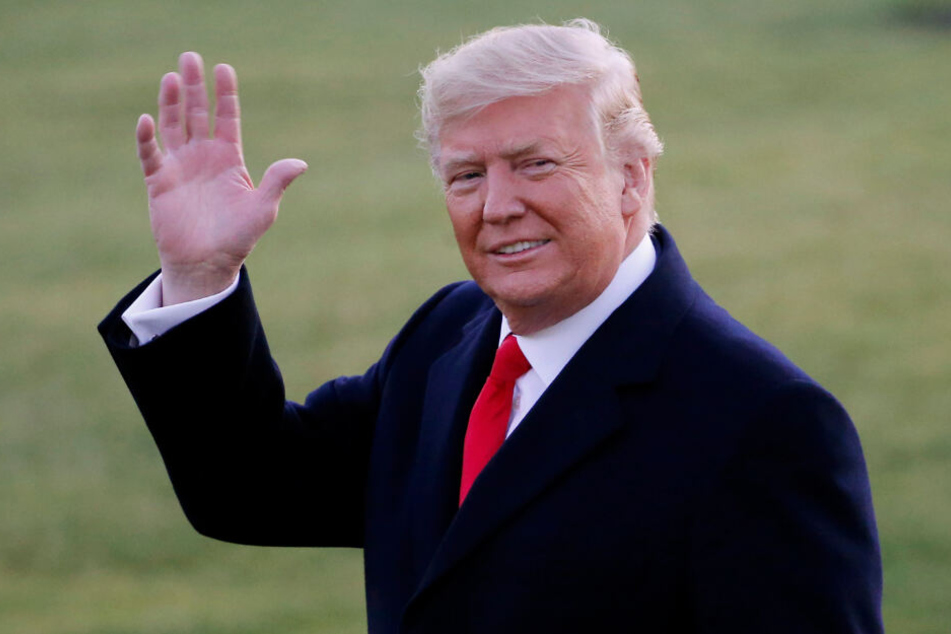 Donald Trump, Präsident der USA, verlässt das Weiße Haus für eine Wahlkampfreise nach Battle Creek.