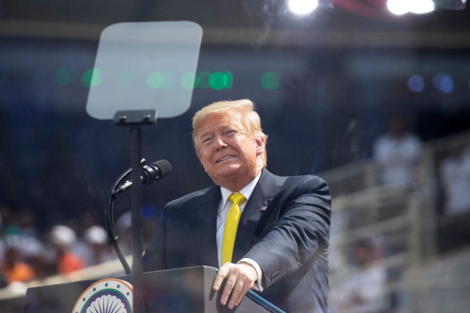 Donald Trump ließ während seiner ersten Rede in Indien einige Fehler vom Stapel.