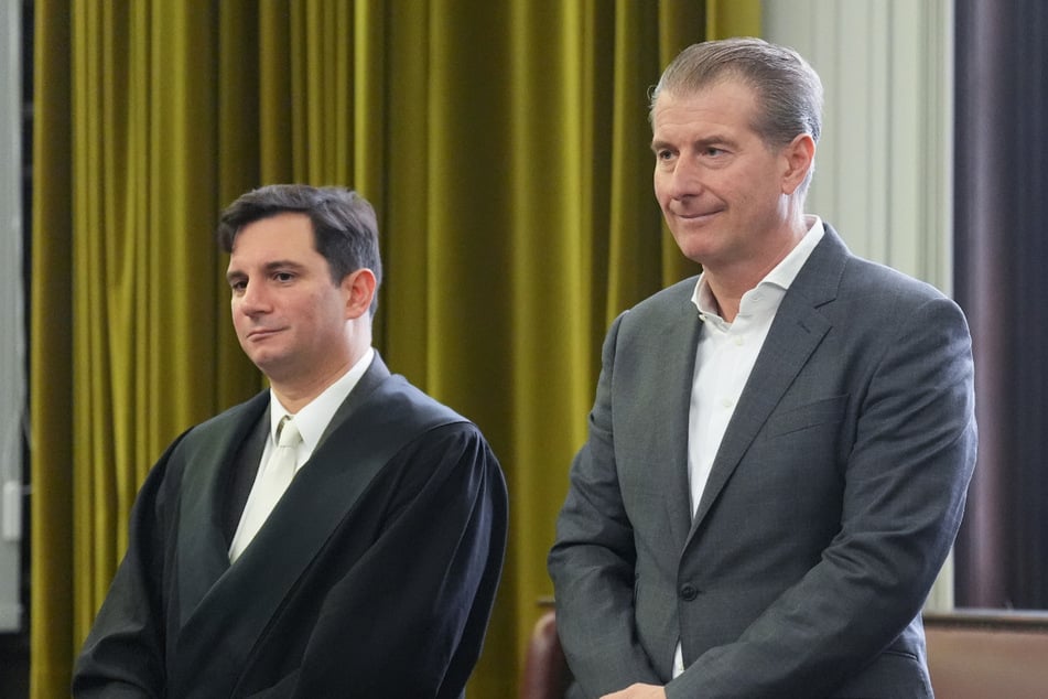 Bei den Aufnahmen ging es um die Sylversternacht, in denen die Kinder vom Vater Christian Hensel (r) entführt worden waren.