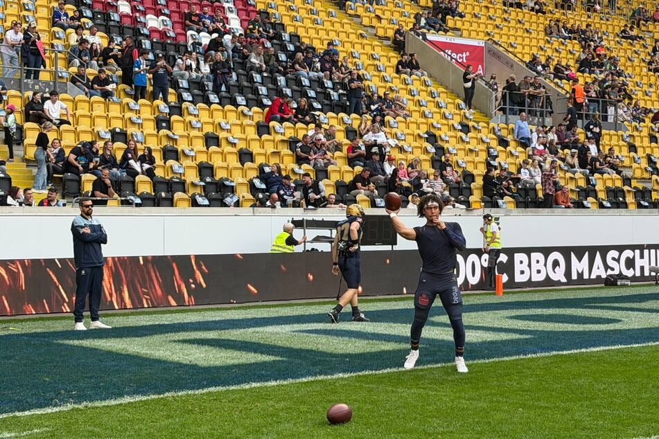 Ersatz-Quarterback Casey Thompson steht bei den Monarchs bereit, falls er ran muss.