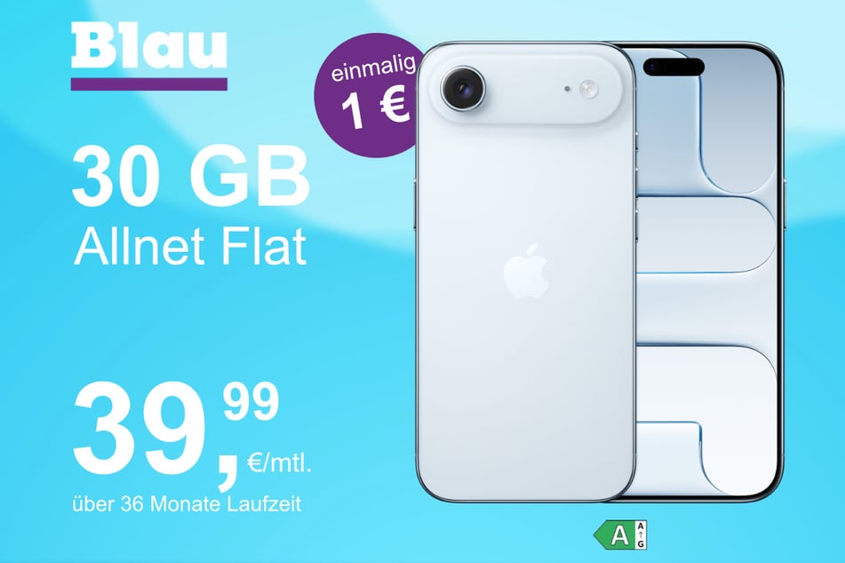 Das neue iPhone 17 Air im o2 Mobile L für einmalig 1 Euro.