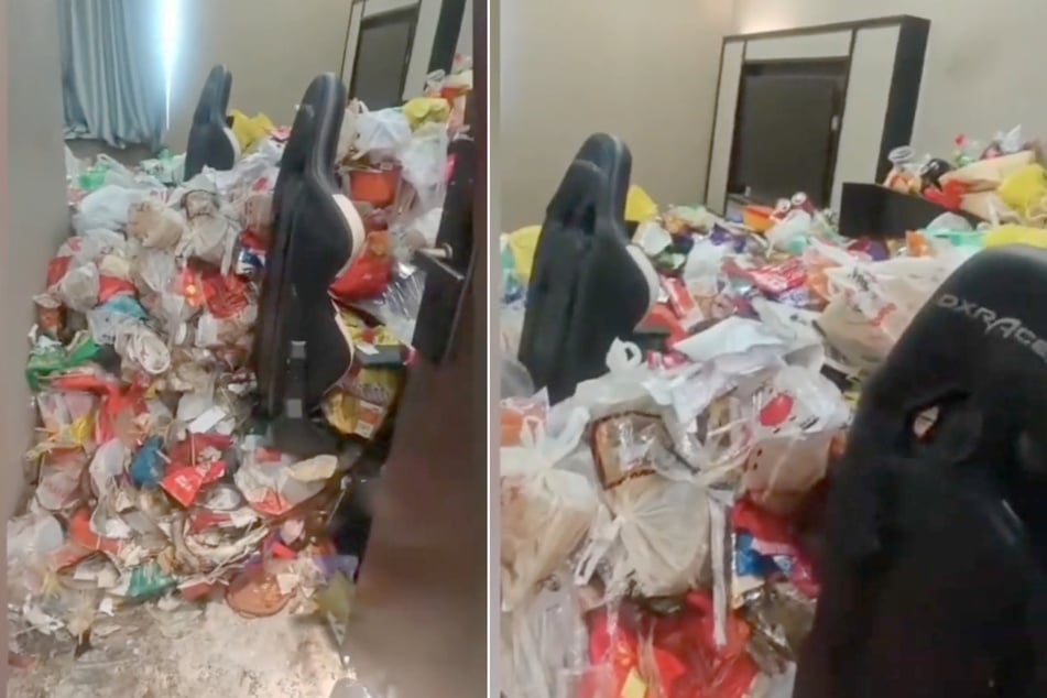 Główny pokój hotelowego pokoju w Chinach, w którym znajdują się m.in. stanowiska do gier, nie był już dostępny.