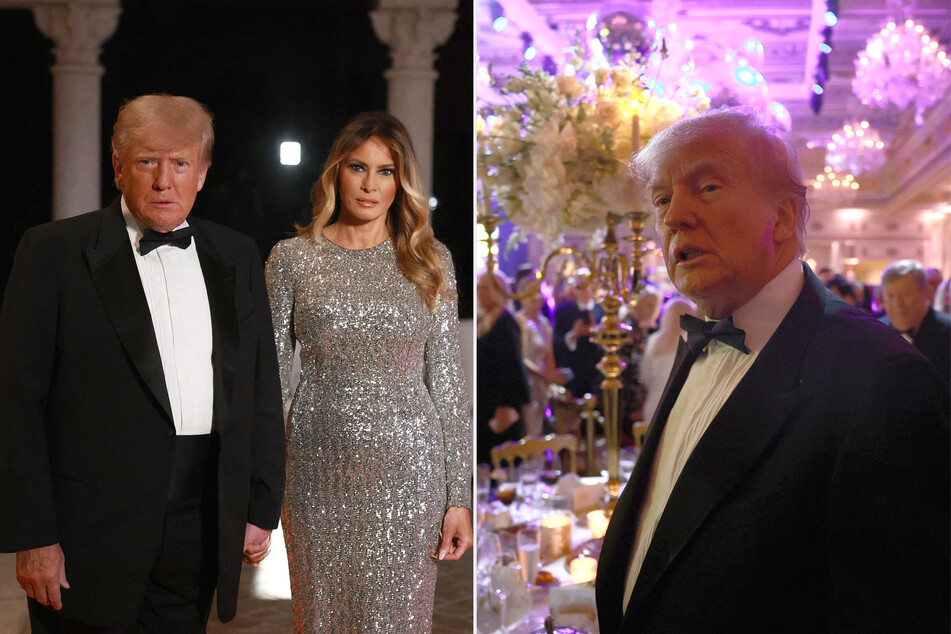 Former president Donald Trump threw his annual New Year's Eve party at his Mar-a-Lago estate, but major news outlets and his children decided not to go.