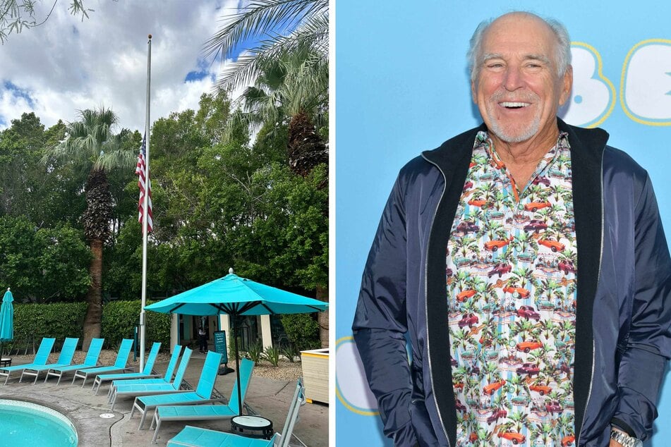 The Margaritaville resort in Palm Springs reportedly lowered its flag to half-staff after the death of the chain's founder Jimmy Buffett this weekend.