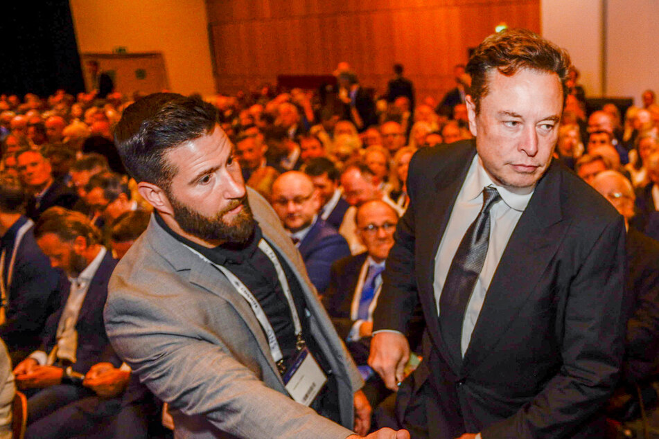 Elon Musk attending the Offshore Northern Seas 2022 conference in Stavanger, Norway on Monday.