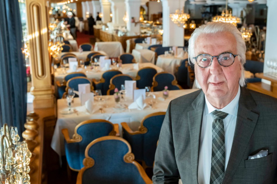 Heiner Finkbeiner (71), Seniorchef des Hotels Traube Tonbach, aufgenommen im Restaurant Silberberg.