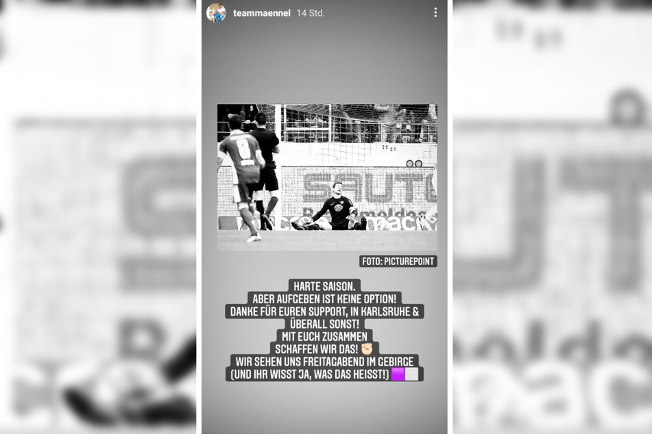 Martin Männel (33) zeigt sich auch bei Instagram optimistisch und bedankt sich für den Support der Fans.