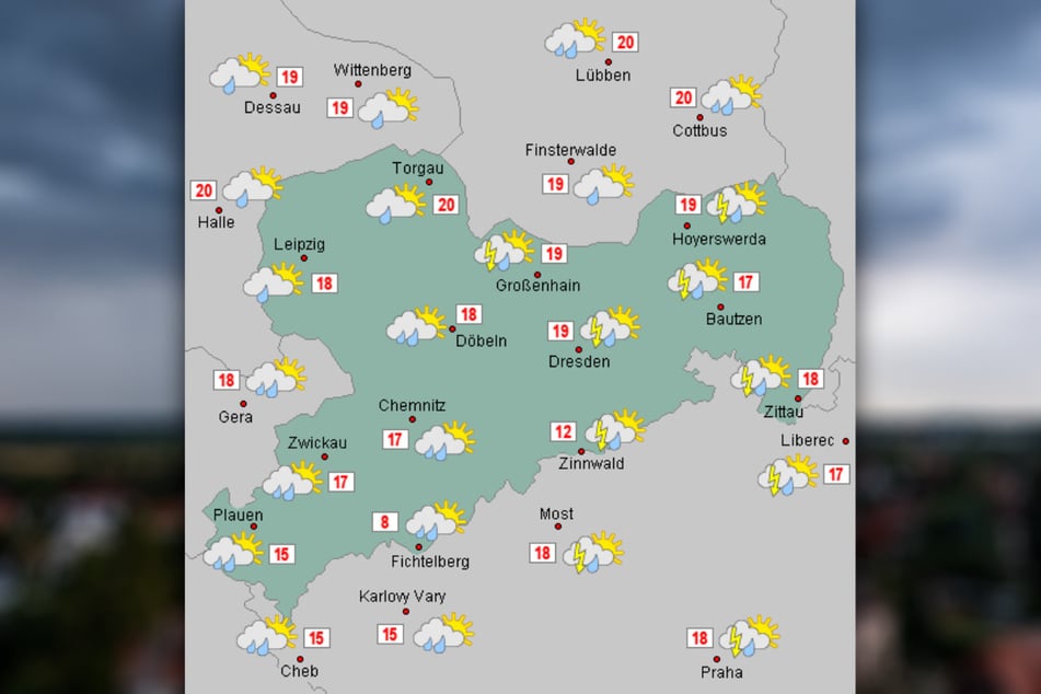 Auch die Karte von Wetteronline.de lässt wenig Hoffnung auf Besserung.