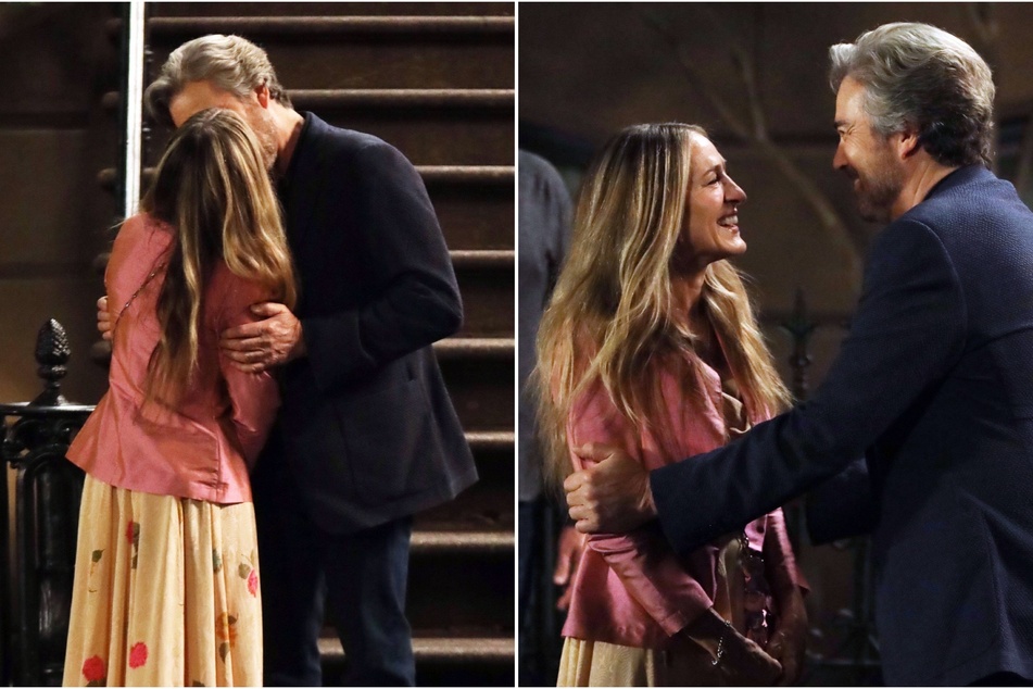Fans believe that Carrie Bradshaw, played by Sarah Jessica Parker, may be moving on after pics of her kissing Jon Tenney on the set of And Just Like That came out.
