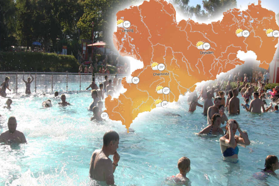 Bis zu 30 Grad können es am Wochenende in Sachsen wieder werden.