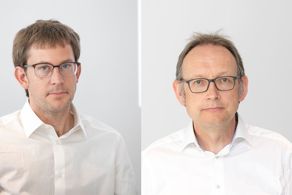 Städtebauer Christian Blum (42) aus Zürich (links) und Architekturhistoriker Christoph Schläppi (54) aus Bern (rechts)