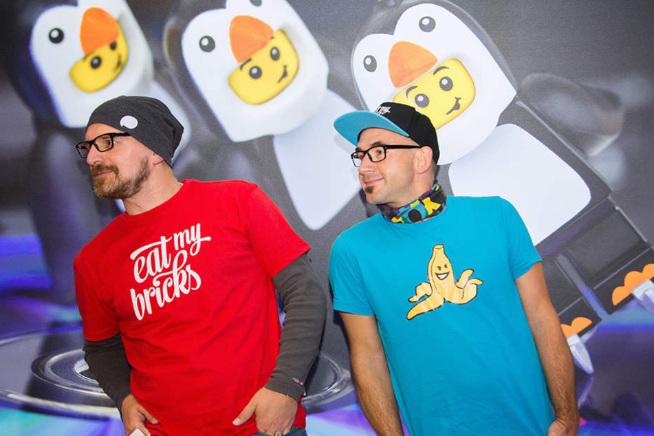 Michael Feindura (l.) und Sören Grochau (r.) von "eat my bricks".