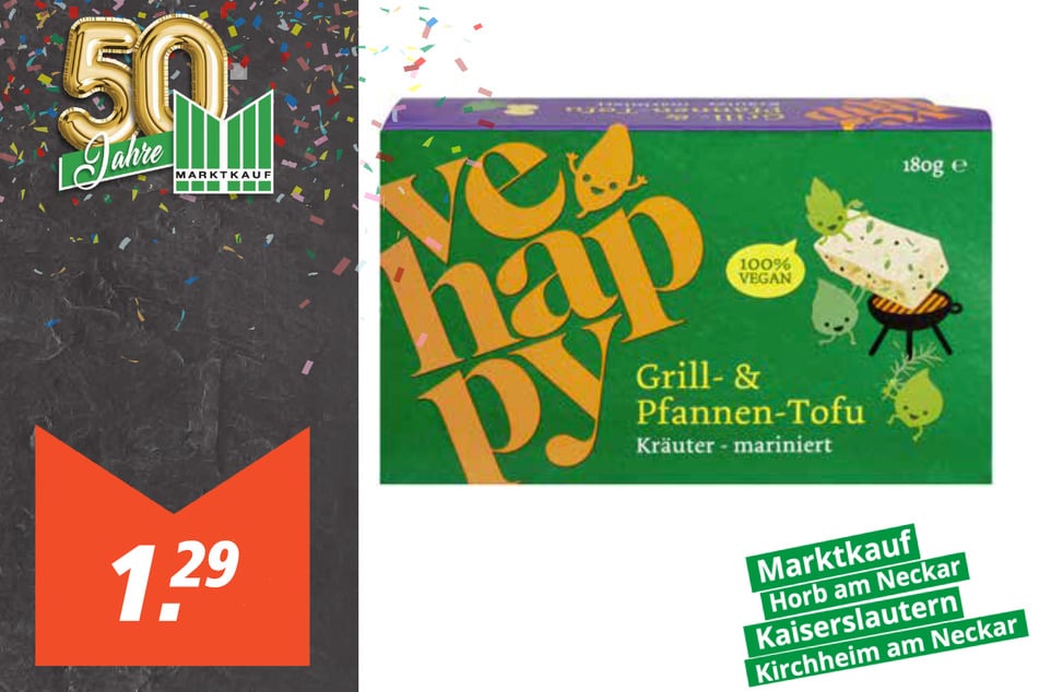 vehappy Grill- und Pfannen-Tofu
für 1,29 Euro