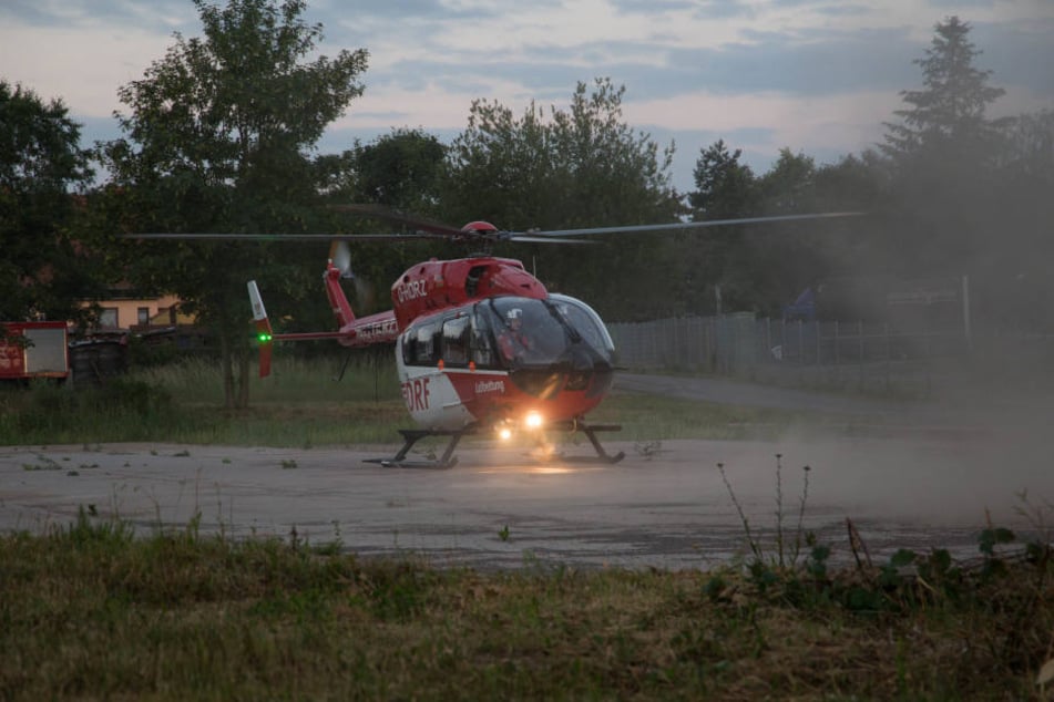 Der Rettungshubschrauber musste den Junge in ein Krankenhaus bringen.
