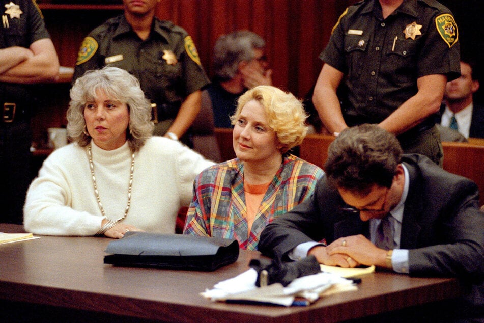 Betty Broderick (M.) im Alter von 44 Jahren bei der Urteilsverkündung im Dezember 1991.