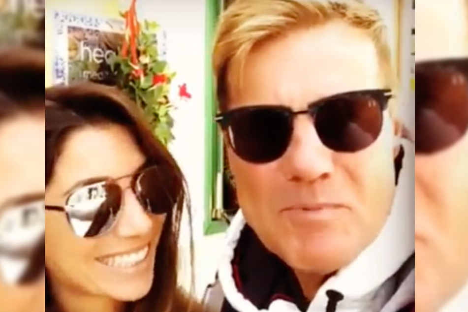 Dieter Bohlen und Freundin Carina können über den Urlaub bisher nur schmunzeln.