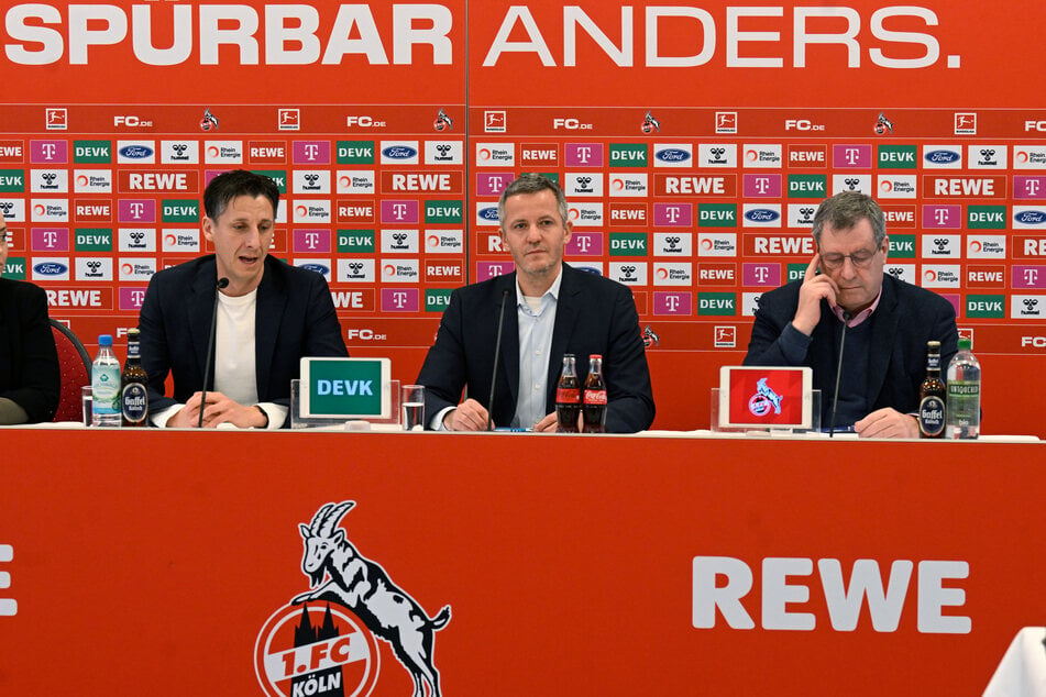 Etliche FC-Fans wollen die aktuelle Führungsriege des FC um Sportchef Christian Keller (l., 47), Geschäftsführer Philipp Türoff (Mitte, 47) und Präsident Werner Wolf (r., 67) austauschen.