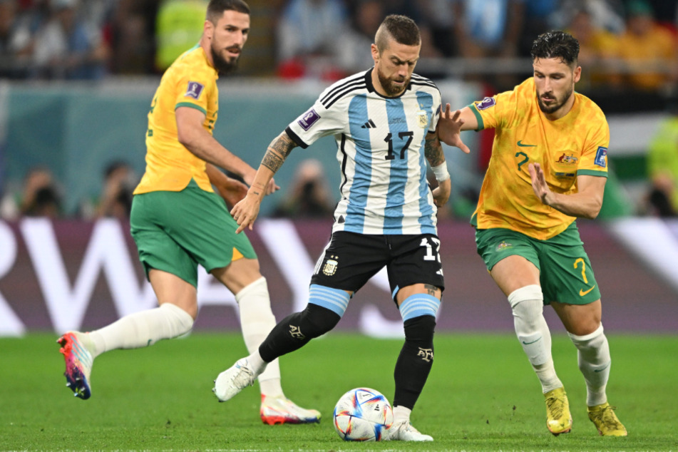 Papu Gomez (35, M.) beim Achtelfinale der WM 2022 zwischen Argentinien und Australien.