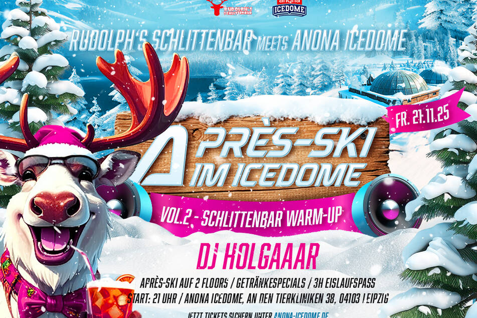 Rudolphs Schlittenbar bringt die Party-Stimmung bereits zum zweiten Mal in dieser Saison in den ICEDOME.