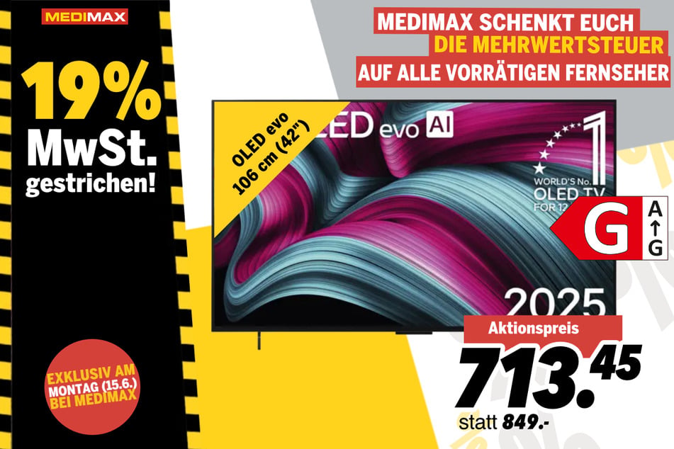 42-Zoll LG-Fernseher für 713,45 Euro.