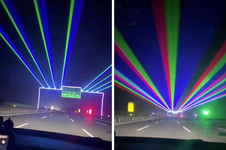 Gegen Sekundenschlaf: Auf dieser Autobahn gibt's jetzt Lasershows!