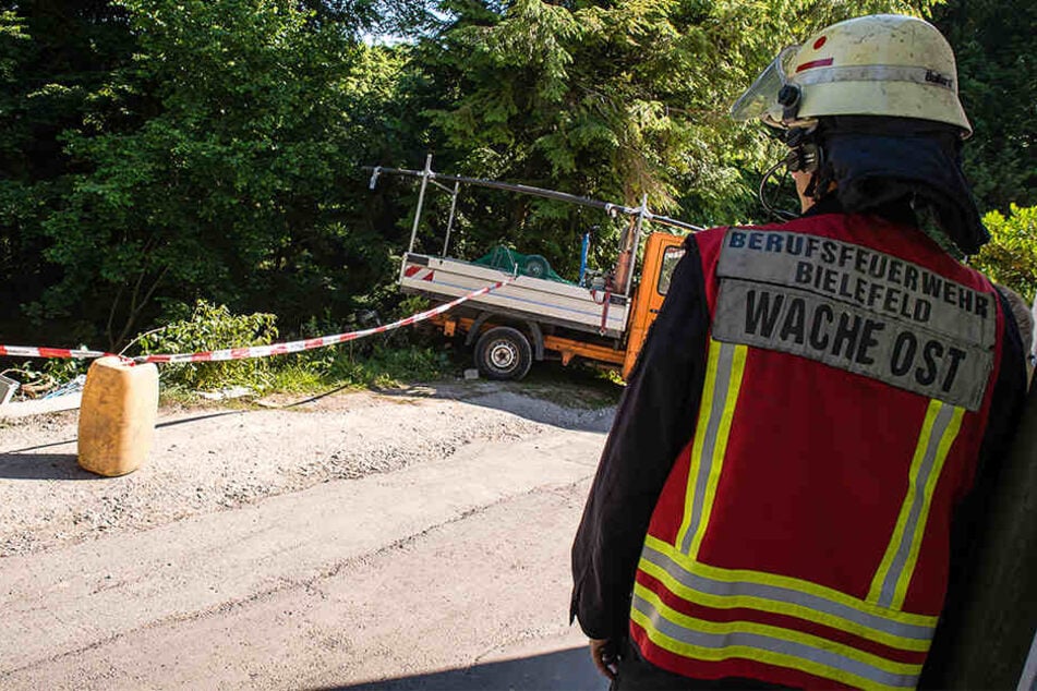 Der Arbeiter wurde schwer verletzt.