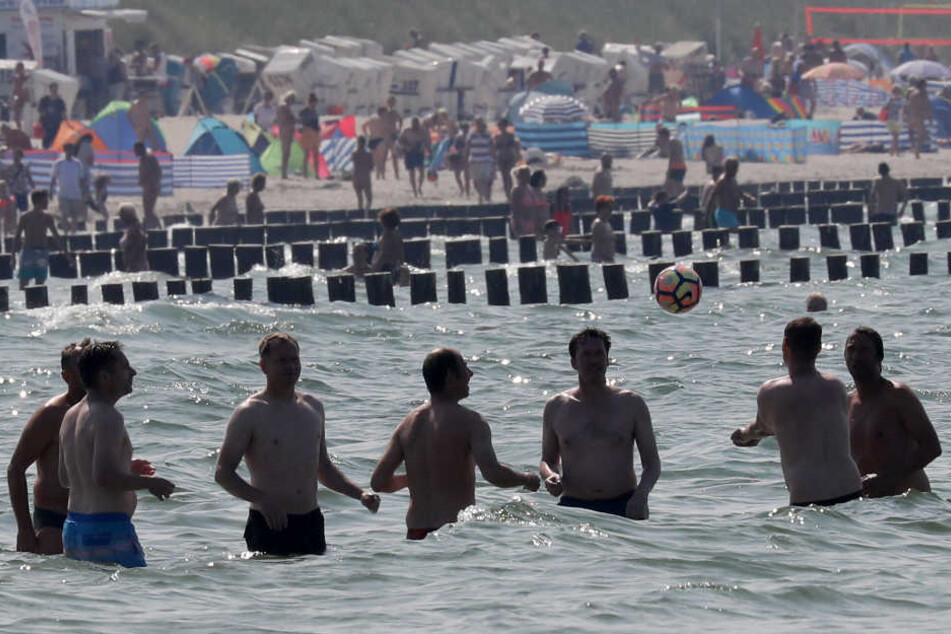 Badegäste in der Ostsee müssen wegen Quallen aufpassen (Symbolbild).