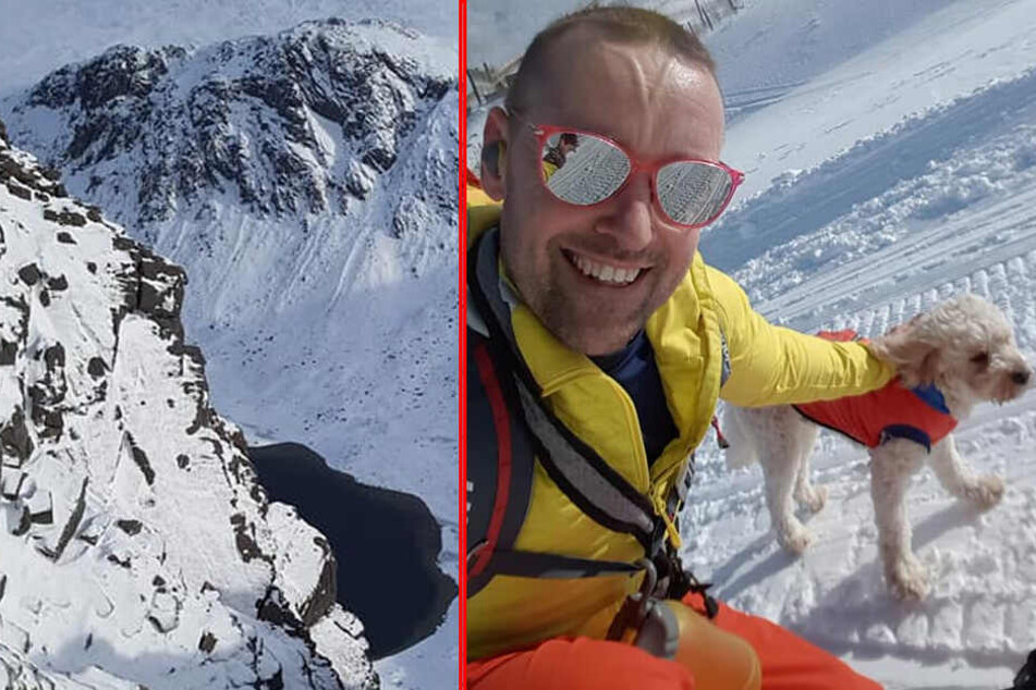 Der Schotte war mit Hund Ben in den verschneiten Bergen unterwegs, als der Vierbeiner wegrannte.