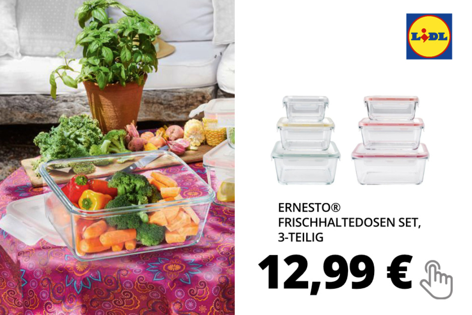 Glas-Frischhaltedosenset