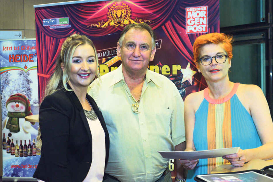 Bewerberin Ina Freund (24, l.) beeindruckte die Jurymitglieder Mario Müller
Milano und Katrin Koch mit einem ganz besonderen Titel: Ina trug schon die
Schärpe der „Miss Passau“.
