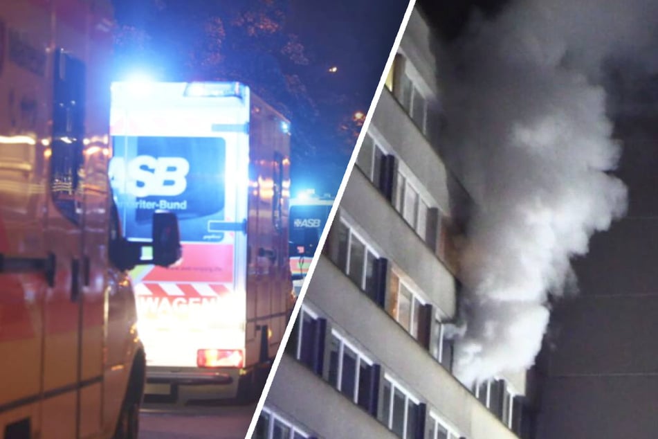 Leipzig: Großeinsatz im Leipziger Zentrum: Feuerwehr mit 16 Fahrzeugen vor Ort
