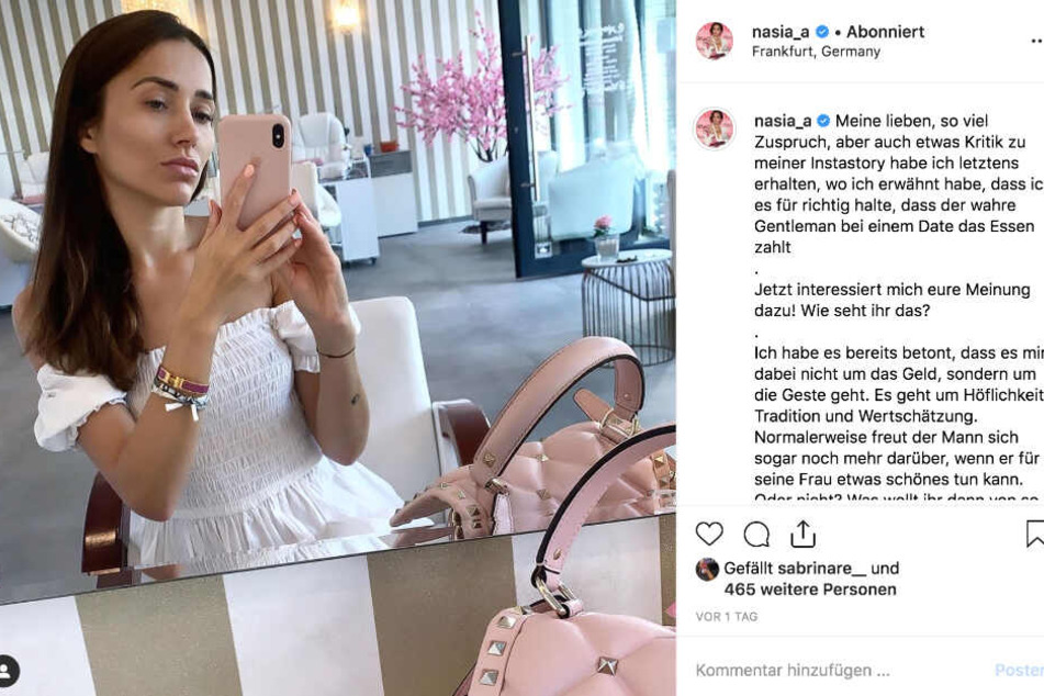 Das Bild zeigt einen Screenshot des Instagram-Posts von Anastasiya Avilova.