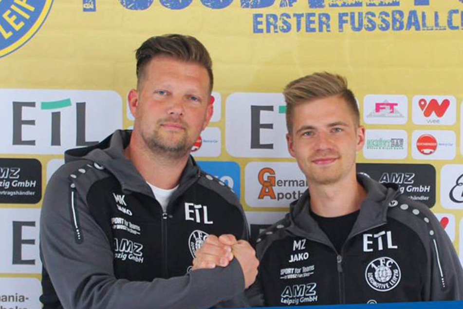 Symbolisieren den Aufbruch bei Lok Leipzig: Björn Joppe (39, l.) und Martin Mauerer (27, r.).