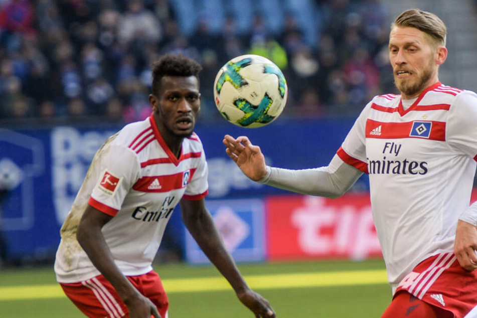 Bakery Jatta und Aaron Hunt verstehen sich auch abseits des Platzes. (Archivbild)