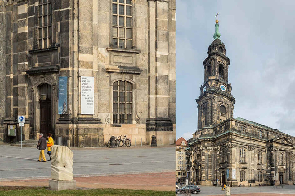 Zum Schlagabtausch kommt es in der Kreuzkirche Dresden.