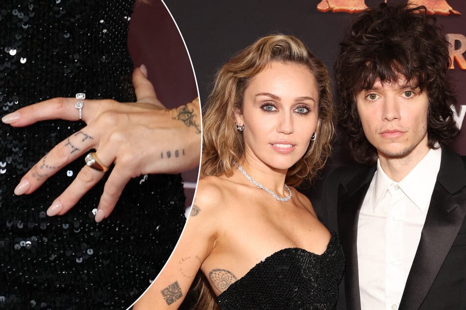 Miley Cyrus has gotten engaged to drummer Maxx Morando (r.) after four years of dating!